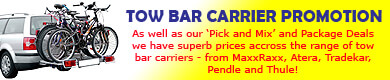 Tow Bar/Tow Ball Bike Carrier/Bicycle Rack Promotion